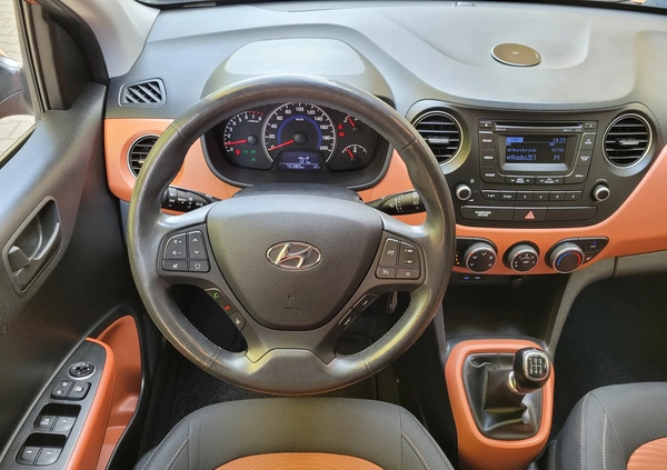 Hyundai i10 cena 34900 przebieg: 75380, rok produkcji 2015 z Warszawa małe 529